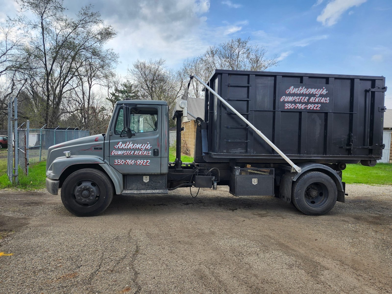 Anthony's Dumpster Rentals truck- Louisville Ohio