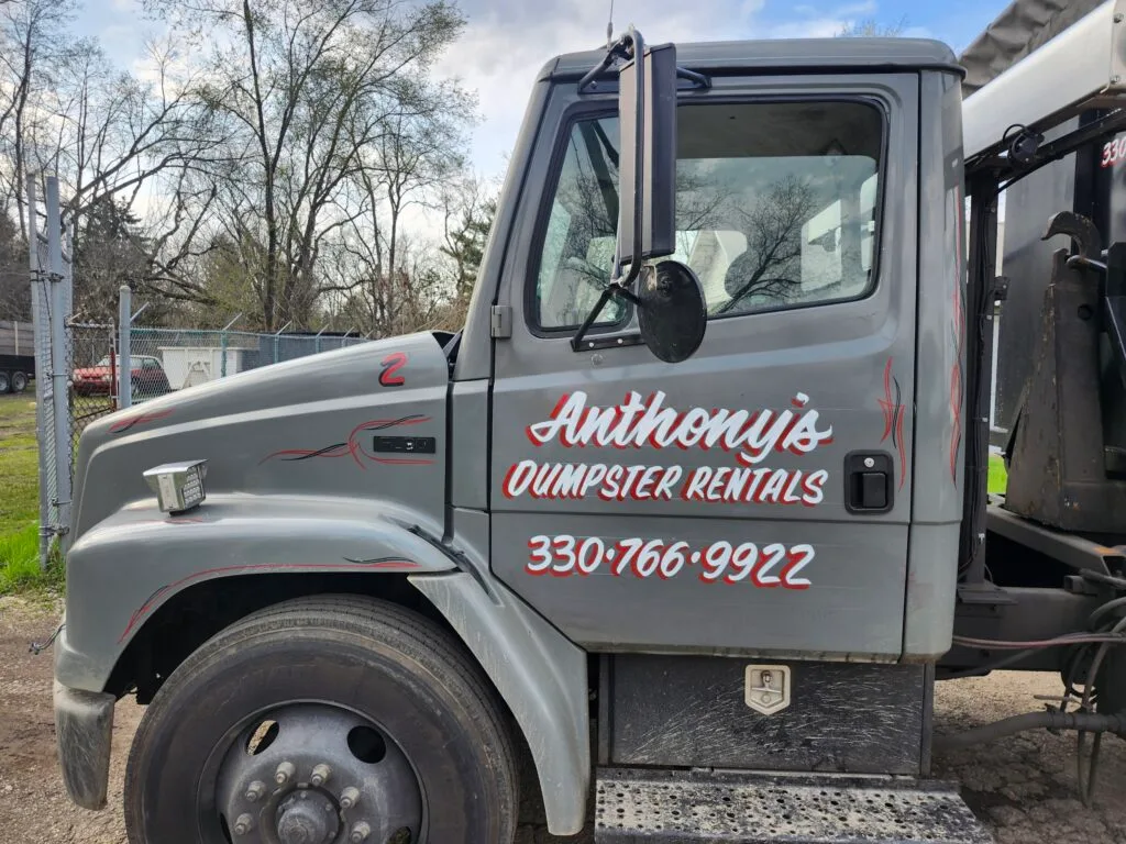 Anthony's Dumpster Rentals truck- Canton Ohio